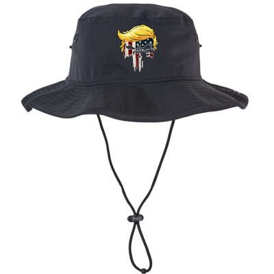 Trump American Flag 2024 Second Term Reelection  Legacy Cool Fit Booney Bucket Hat