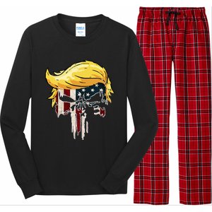 Trump American Flag 2024 Second Term Reelection  Long Sleeve Pajama Set