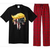 Trump American Flag 2024 Second Term Reelection  Pajama Set