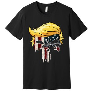 Trump American Flag 2024 Second Term Reelection  Premium T-Shirt