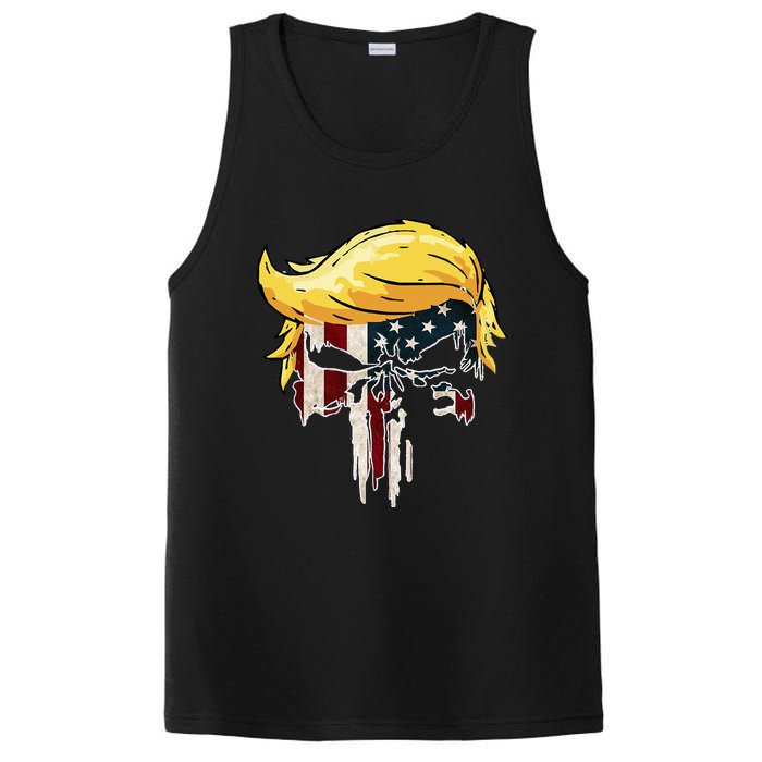 Trump American Flag 2024 Second Term Reelection  PosiCharge Competitor Tank