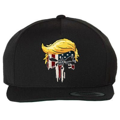 Trump American Flag 2024 Second Term Reelection  Wool Snapback Cap