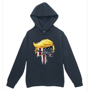 Trump American Flag 2024 Second Term Reelection  Urban Pullover Hoodie