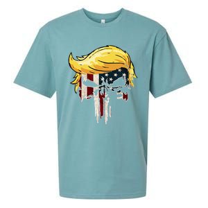 Trump American Flag 2024 Second Term Reelection  Sueded Cloud Jersey T-Shirt