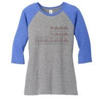 Tractor American Flag Farmer Women's Tri-Blend 3/4-Sleeve Raglan Shirt