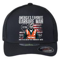 Trump AmericaS Favorite Garbage Man Trump In Trash Truck Flexfit Unipanel Trucker Cap