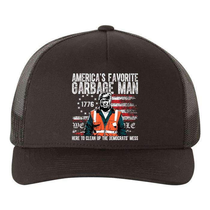 Trump AmericaS Favorite Garbage Man Trump In Trash Truck Yupoong Adult 5-Panel Trucker Hat