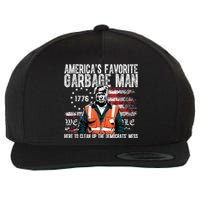 Trump AmericaS Favorite Garbage Man Trump In Trash Truck Wool Snapback Cap