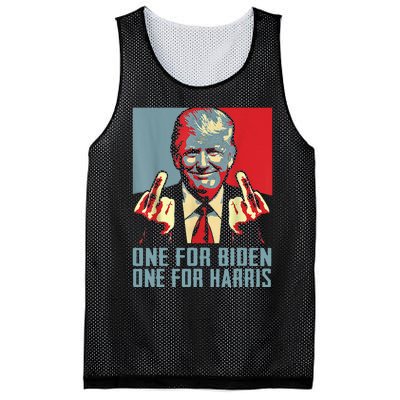 TrumpMiddleFingerBidenHarrisRepublican American Flag Mesh Reversible Basketball Jersey Tank