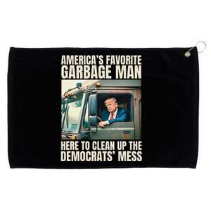 Trump AmericaS Favorite Garbage Man Trump In Trash Truck Grommeted Golf Towel