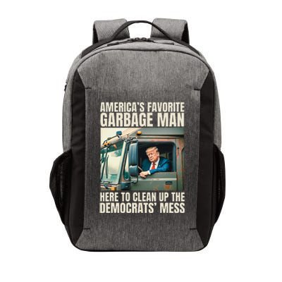 Trump AmericaS Favorite Garbage Man Trump In Trash Truck Vector Backpack