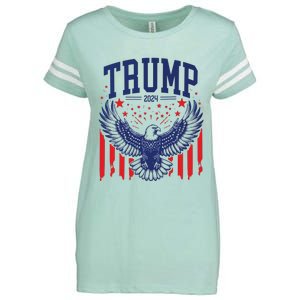 Trump American Flag Pro Trump America Enza Ladies Jersey Football T-Shirt