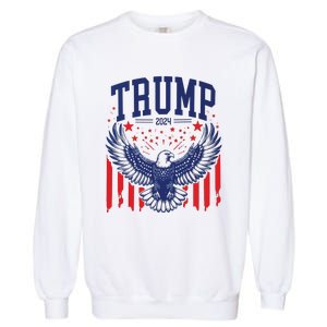 Trump American Flag Pro Trump America Garment-Dyed Sweatshirt