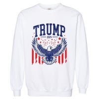 Trump American Flag Pro Trump America Garment-Dyed Sweatshirt