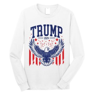 Trump American Flag Pro Trump America Long Sleeve Shirt