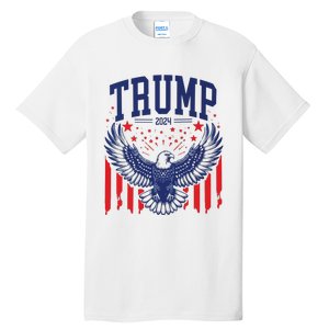 Trump American Flag Pro Trump America Tall T-Shirt