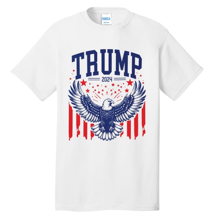 Trump American Flag Pro Trump America Tall T-Shirt