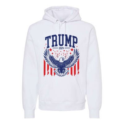 Trump American Flag Pro Trump America Premium Hoodie