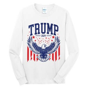 Trump American Flag Pro Trump America Tall Long Sleeve T-Shirt