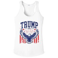 Trump American Flag Pro Trump America Ladies PosiCharge Competitor Racerback Tank