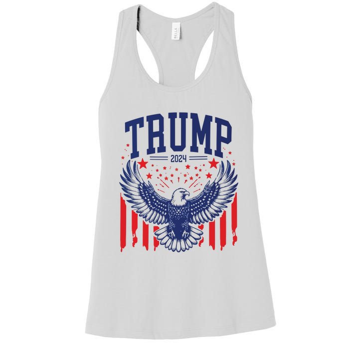 Trump American Flag Pro Trump America Women's Racerback Tank