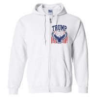 Trump American Flag Pro Trump America Full Zip Hoodie