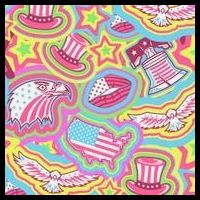 Trippy American Flag Pattern Performance Shirt