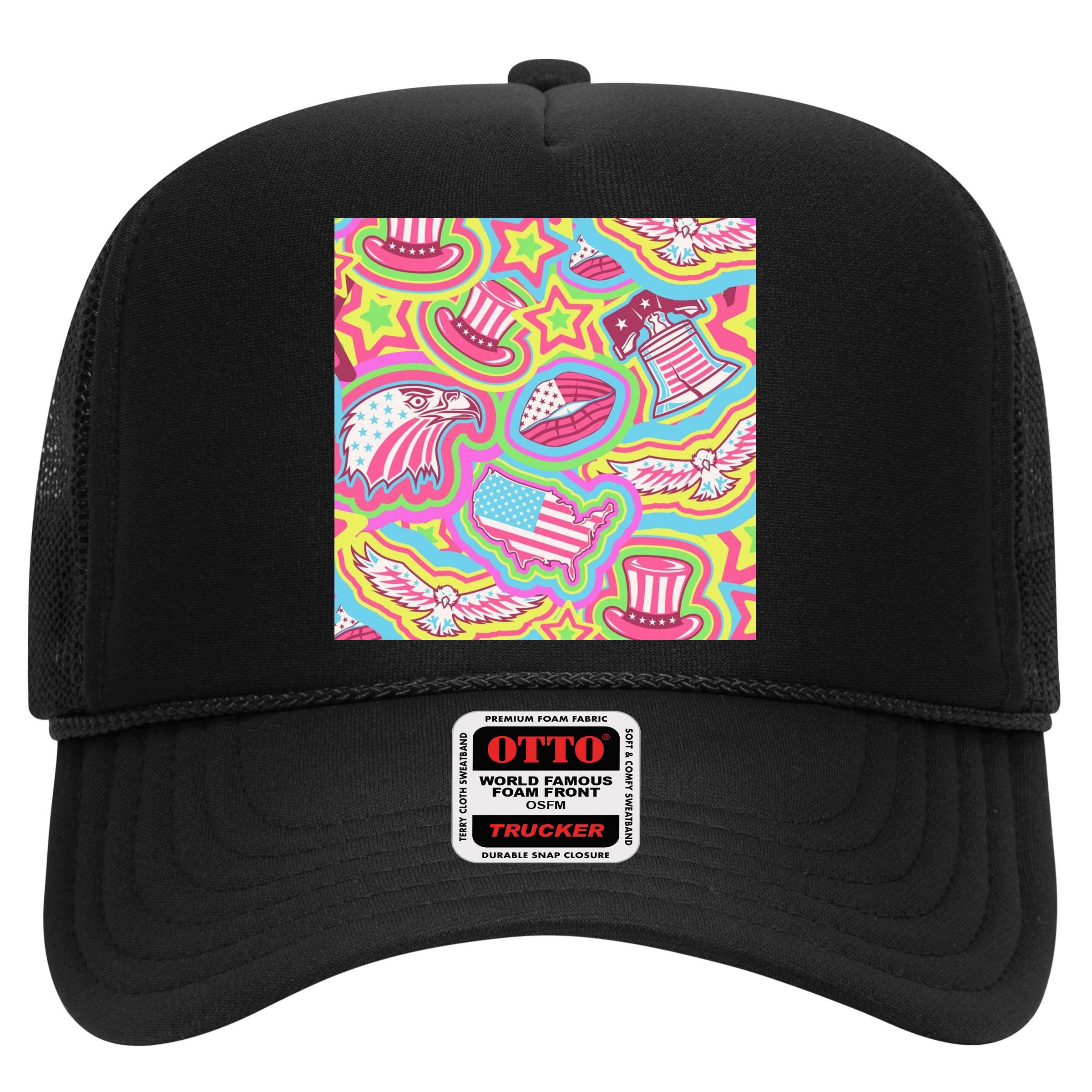 Trippy American Flag Pattern Hat