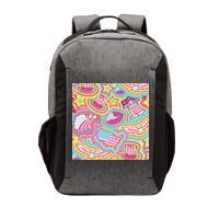Trippy American Flag Pattern Vector Backpack