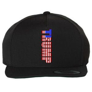 Trump American Flag Patriotic Fourth Of July Usa Cool Gift Wool Snapback Cap