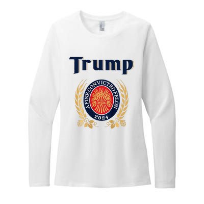 Trump A Fine Convicted Felon 2024 Beer Womens CVC Long Sleeve Shirt