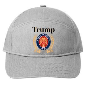 Trump A Fine President 2024 Re Election 2024 7-Panel Snapback Hat