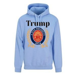 Trump A Fine President 2024 Re Election 2024 Unisex Surf Hoodie