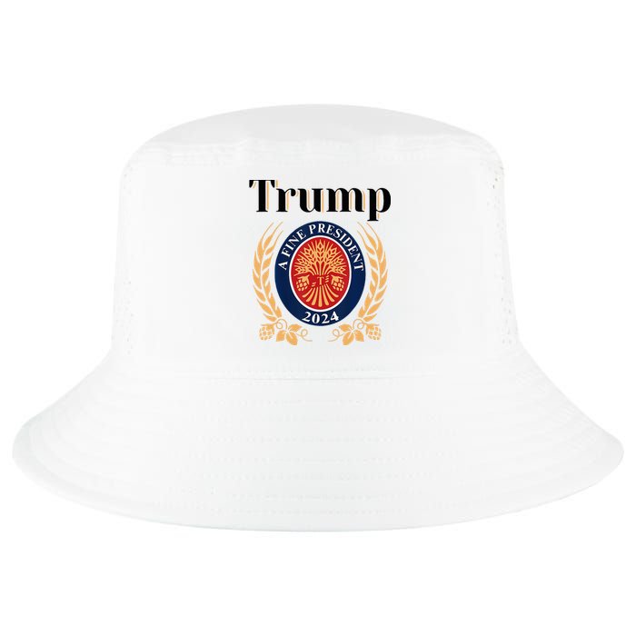 Trump A Fine President 2024 Re Election 2024 Cool Comfort Performance Bucket Hat