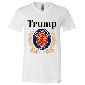 Trump A Fine President 2024 Re Election 2024 V-Neck T-Shirt