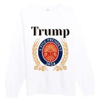 Trump A Fine President 2024 Re Election 2024 Premium Crewneck Sweatshirt