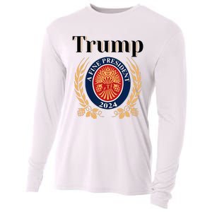 Trump A Fine President 2024 Re Election 2024 Cooling Performance Long Sleeve Crew