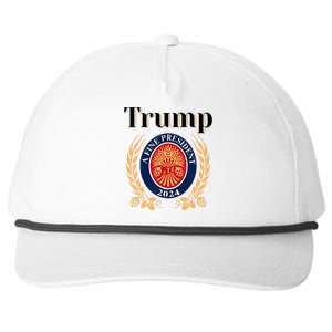 Trump A Fine President 2024 Re Election 2024 Snapback Five-Panel Rope Hat