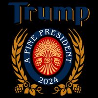 Trump A Fine President 2024 Drawstring Bag