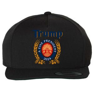 Trump A Fine President 2024 Wool Snapback Cap