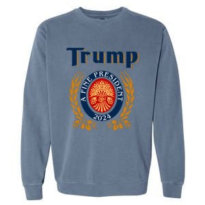 Trump A Fine President 2024 Garment-Dyed Sweatshirt