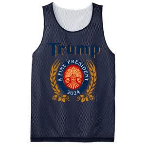 Trump A Fine President 2024 Mesh Reversible Basketball Jersey Tank