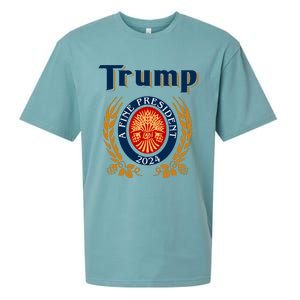 Trump A Fine President 2024 Sueded Cloud Jersey T-Shirt