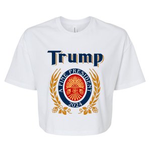 Trump A Fine President 2024 Bella+Canvas Jersey Crop Tee