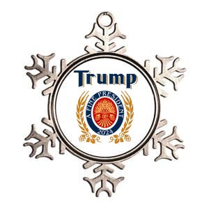 Trump A Fine President 2024 Metallic Star Ornament