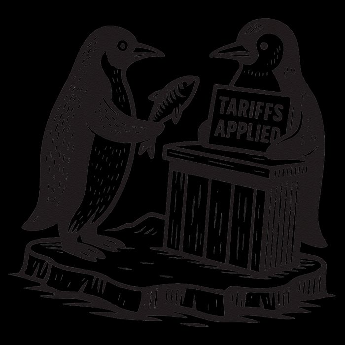 Tariffs Applied Funny Heard Island Penguins Against Tariffs 16 in Basic Backpack