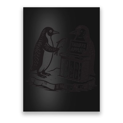 Tariffs Applied Funny Heard Island Penguins Against Tariffs Poster