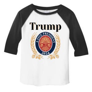 Trump A Fine President 2024 Reelection 2024 Meaningful Gift Toddler Fine Jersey T-Shirt