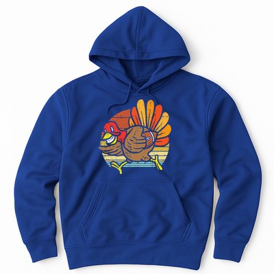 Turkey American Football Retro Thanksgiving Sports Funny Hoodie