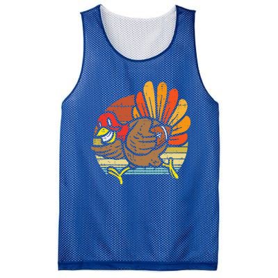 Turkey American Football Retro Thanksgiving Sports Funny Mesh Reversible Basketball Jersey Tank